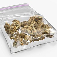 Cannabis in Zip Lock Bag Fur