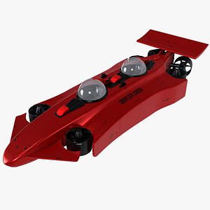 Red DeepFlight Dragon Submarine
