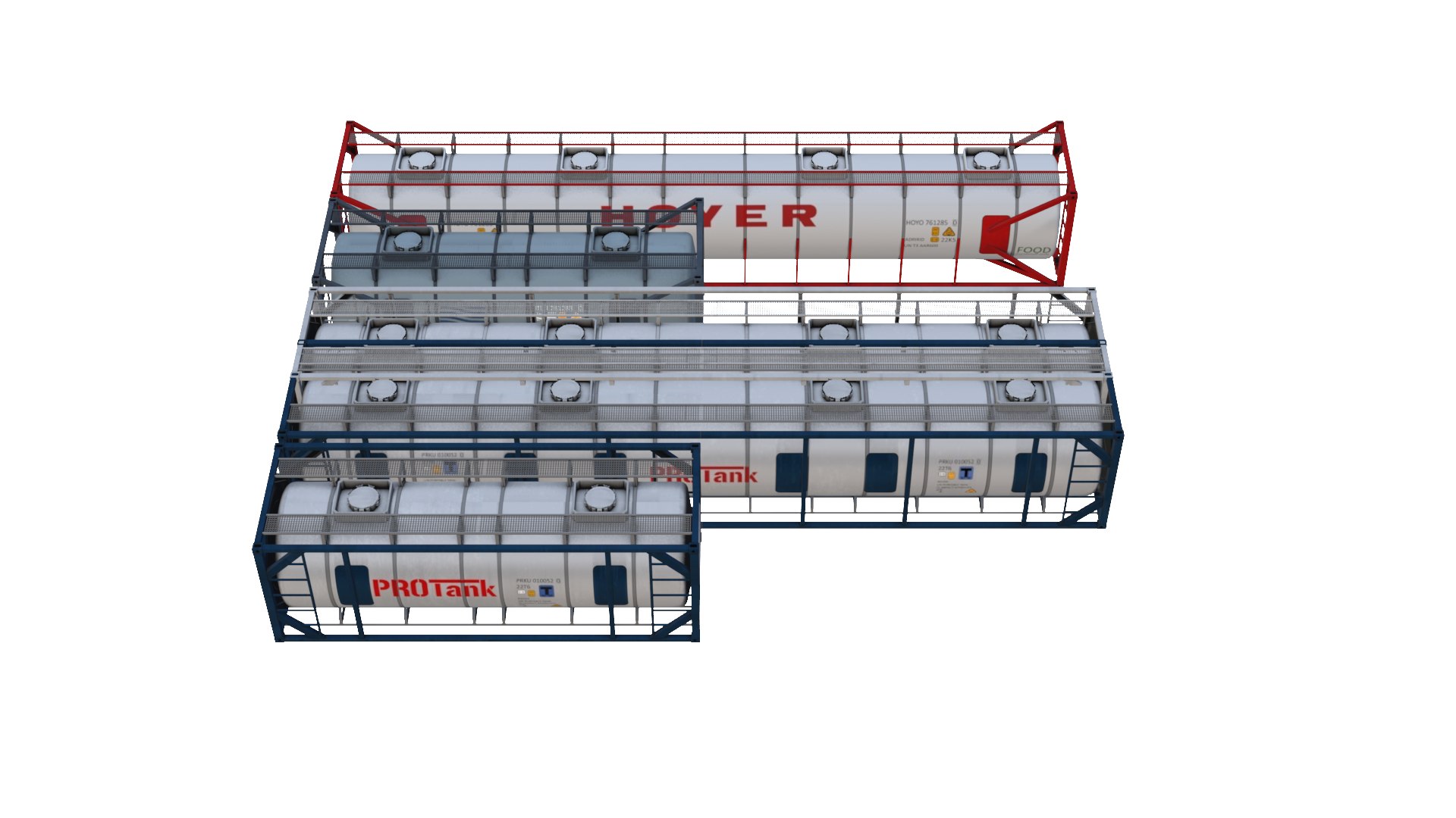 ISO Tank Container 3D Model - TurboSquid 2376113