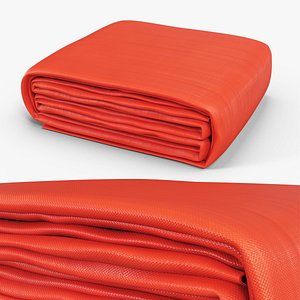 Polyethylene Tarpaulin Sheet Folded 3D