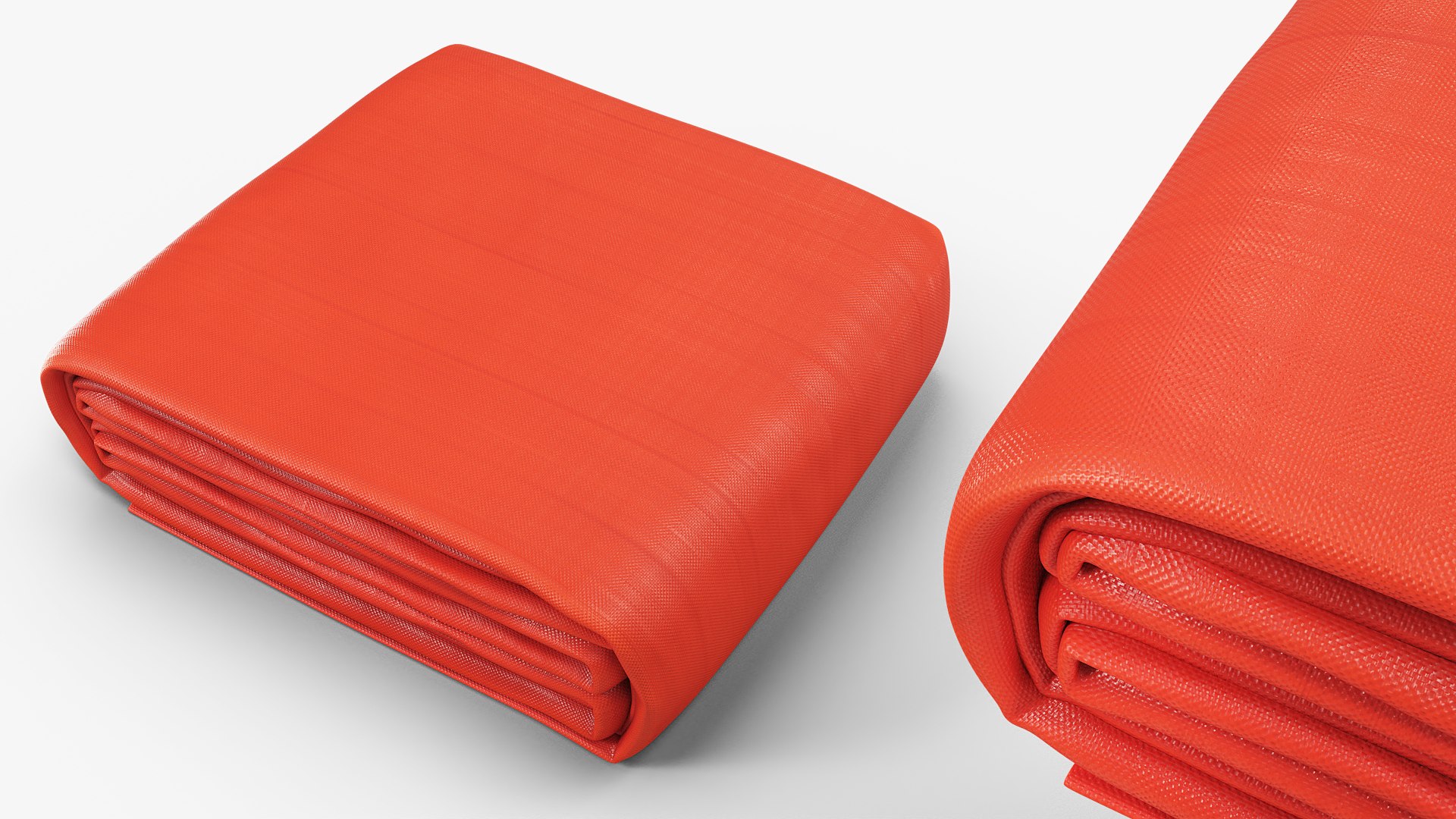 Polyethylene Tarpaulin Sheet Folded 3D model preview