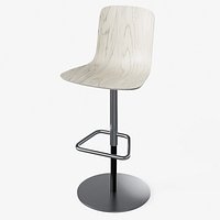 Hal Barstool Wooden Light - Modern PBR Stool