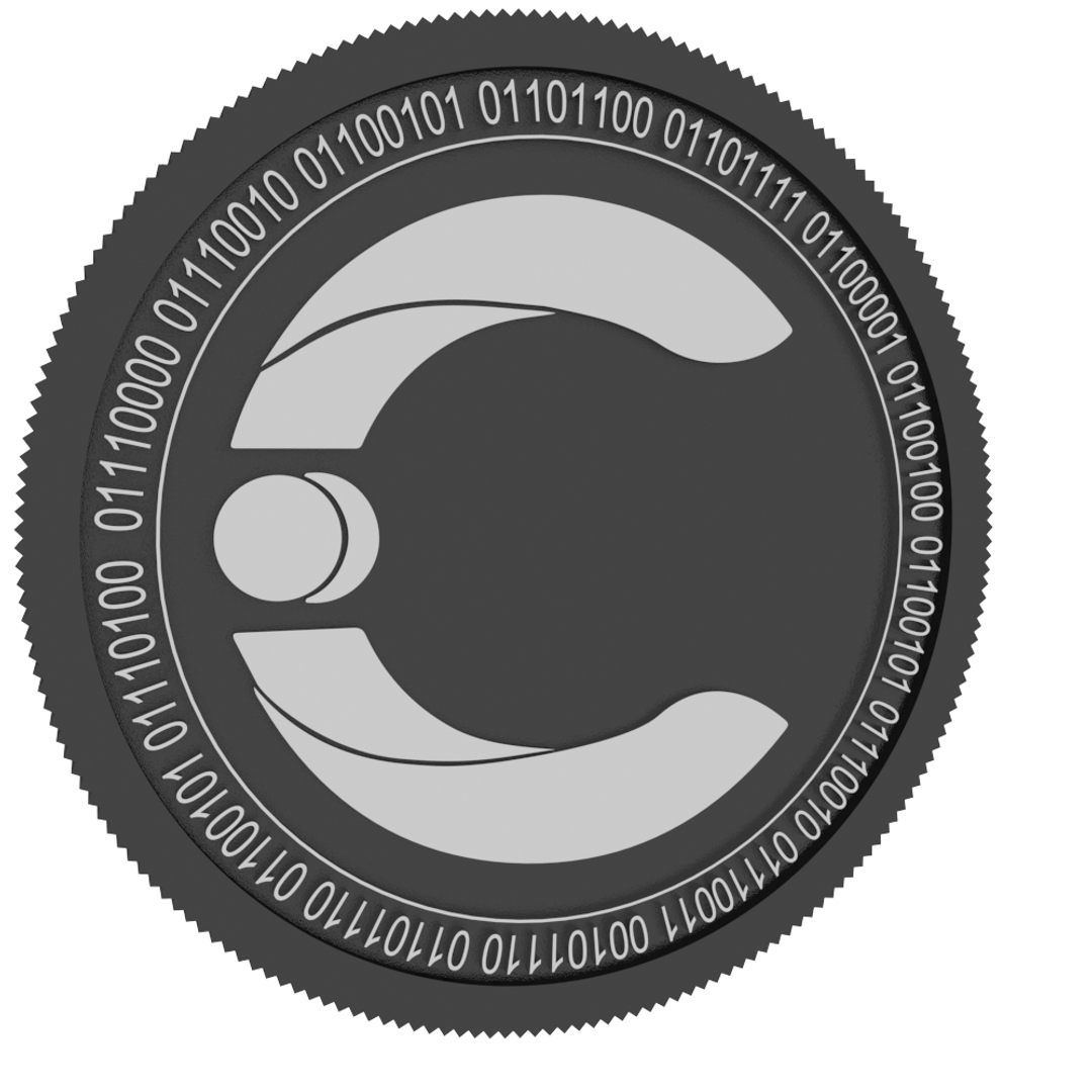 Contentos black coin 3D - TurboSquid 1495223