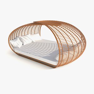 Cocoon sunbed 3D model