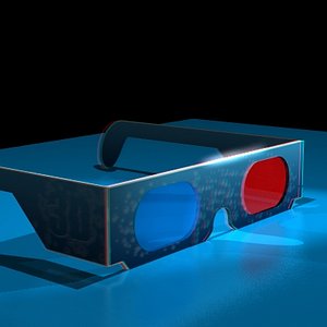 1950s retro ocean blue 3d obj