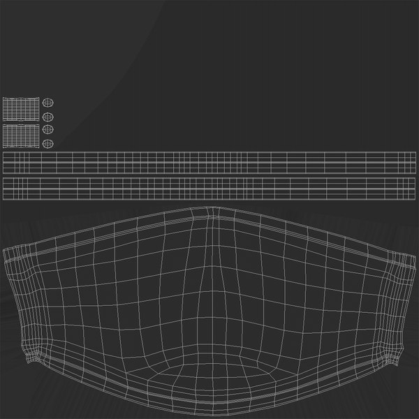 Realistic protective mask model - TurboSquid 1547345