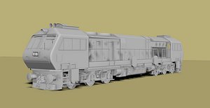 3D model train indian locomotive