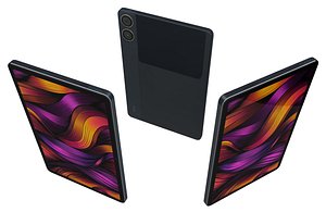 3D Xiaomi Poco Pad 5G Black Low Poly model