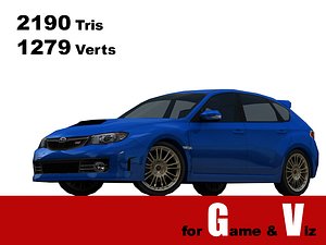 3d subaru impreza wrx sti