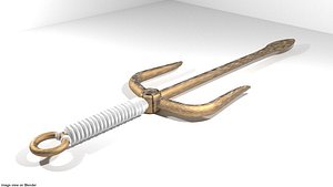 handle short trident 3D model