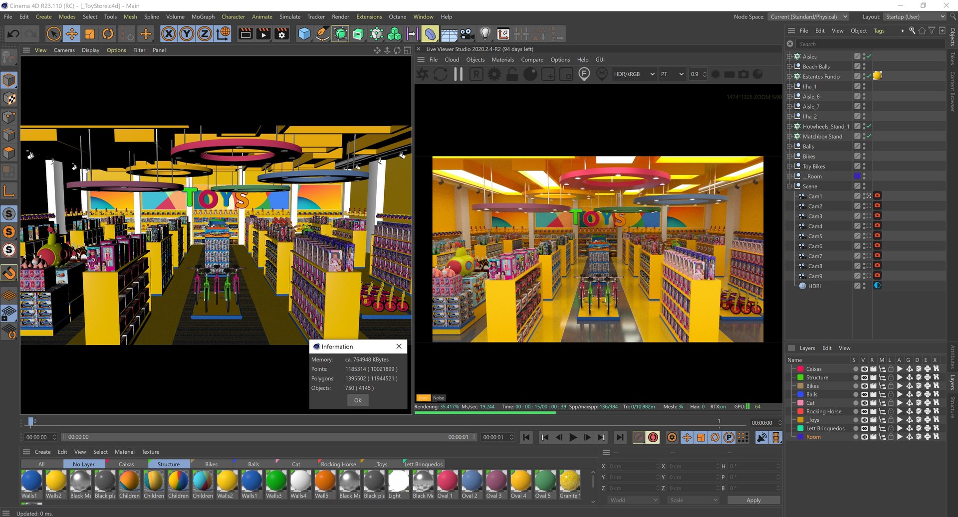 3D Toy Store Interior - Cinema 4D Octane And Others Model - TurboSquid ...