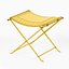 Nardone Genuine Leather Seat Accent Stool - 3dsMax 2014 - V-ray