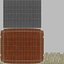 Nardone Genuine Leather Seat Accent Stool - 3dsMax 2014 - V-ray