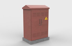 electrical substation 02 3D model model