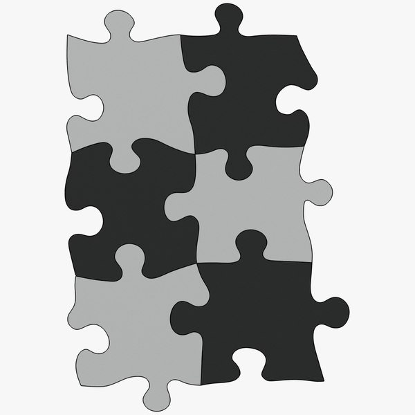 Puzzle plane 3D model