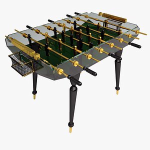 diamond classic gold foosball table 3d max