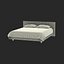 Queen Bed 2 Modello 3D