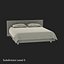 Queen Bed 2 Modello 3D