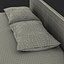 Queen Bed 2 Modello 3D