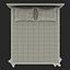Queen Bed 2 Modello 3D