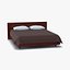 Queen Bed 2 Modello 3D