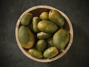 3D hazelnut mango green