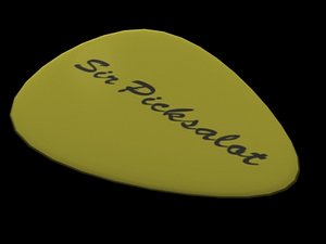 free obj model guitar pick
