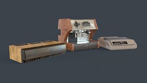 Vintage electronics prop pack 3D