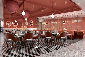 restaurant interior model