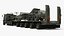 Heavy-Duty Military Truck with Demining Robot Cargo Military Green