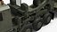 Heavy-Duty Military Truck with Demining Robot Cargo Military Green