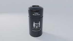 NYC Subway Trashcan 4K