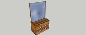 3ds max desk dressing table