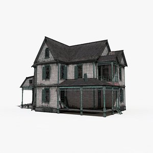 Old Abendoned House Low Poly