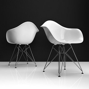 Eames DAR plastic side chair