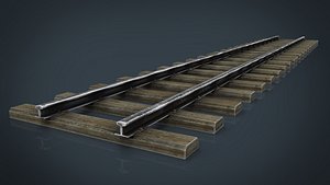 3d model of railway track