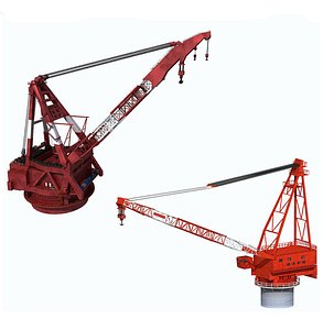 cranes ship 3D model