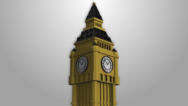 3D london big ben model