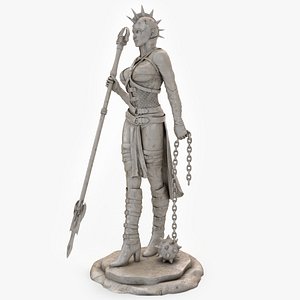 3d model woman warrior