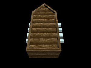 3d model mock pirate ship