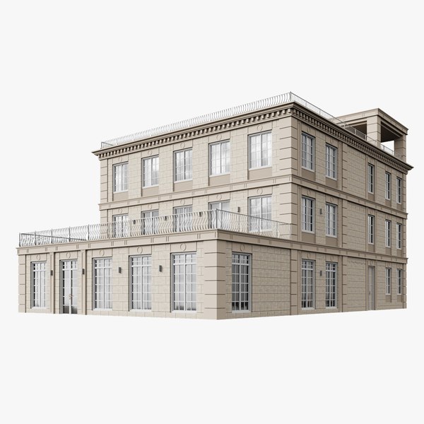 modelo 3d Edificio multiplex clásico - TurboSquid 1641656