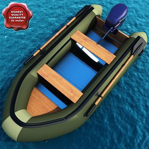 Inflatable motor boat