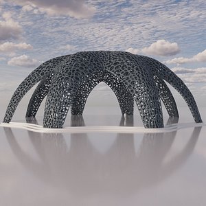 Parametric Celestial Pavilion Dome 3D model