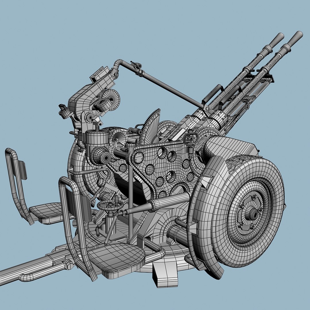 3d Zpu-2 Soviet Double