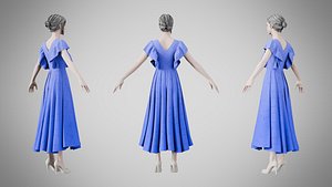 Dress 45 Very Light Blue With Design model