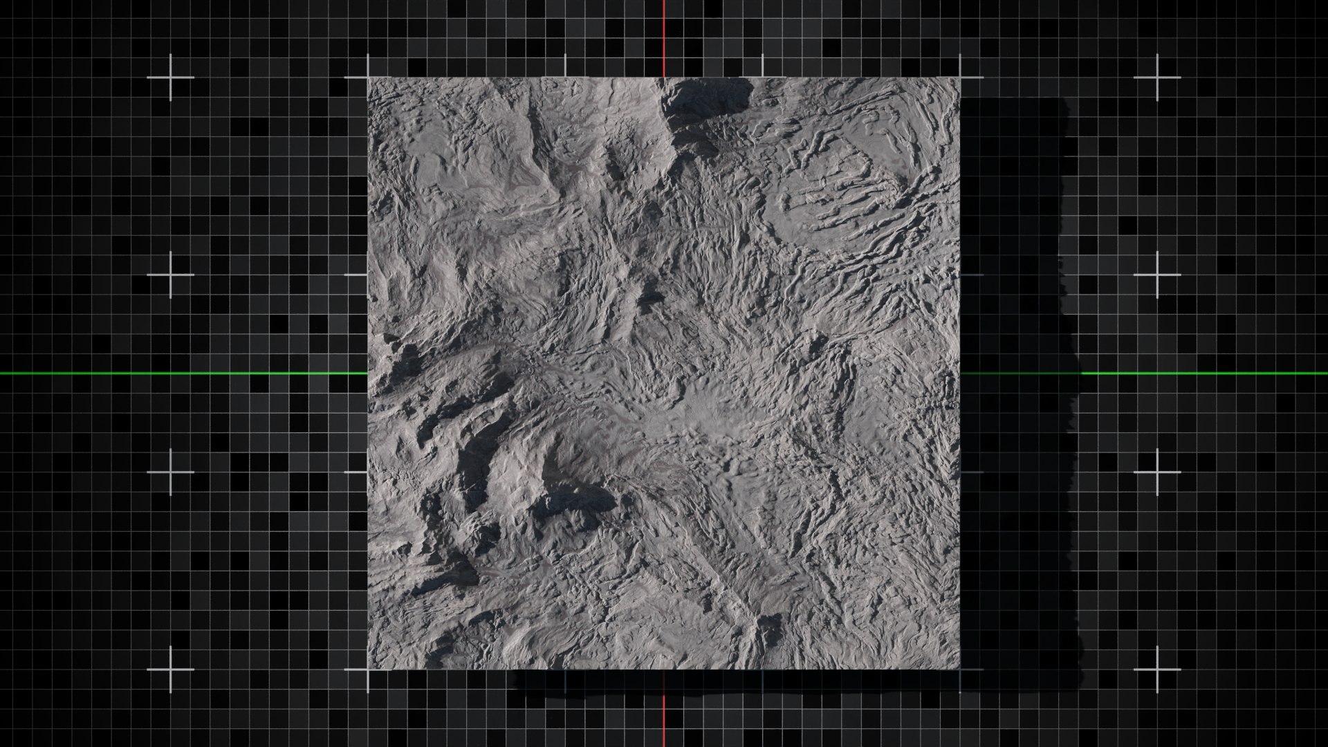 3D Volcano Terrain Flat Version 8 - TurboSquid 2192164