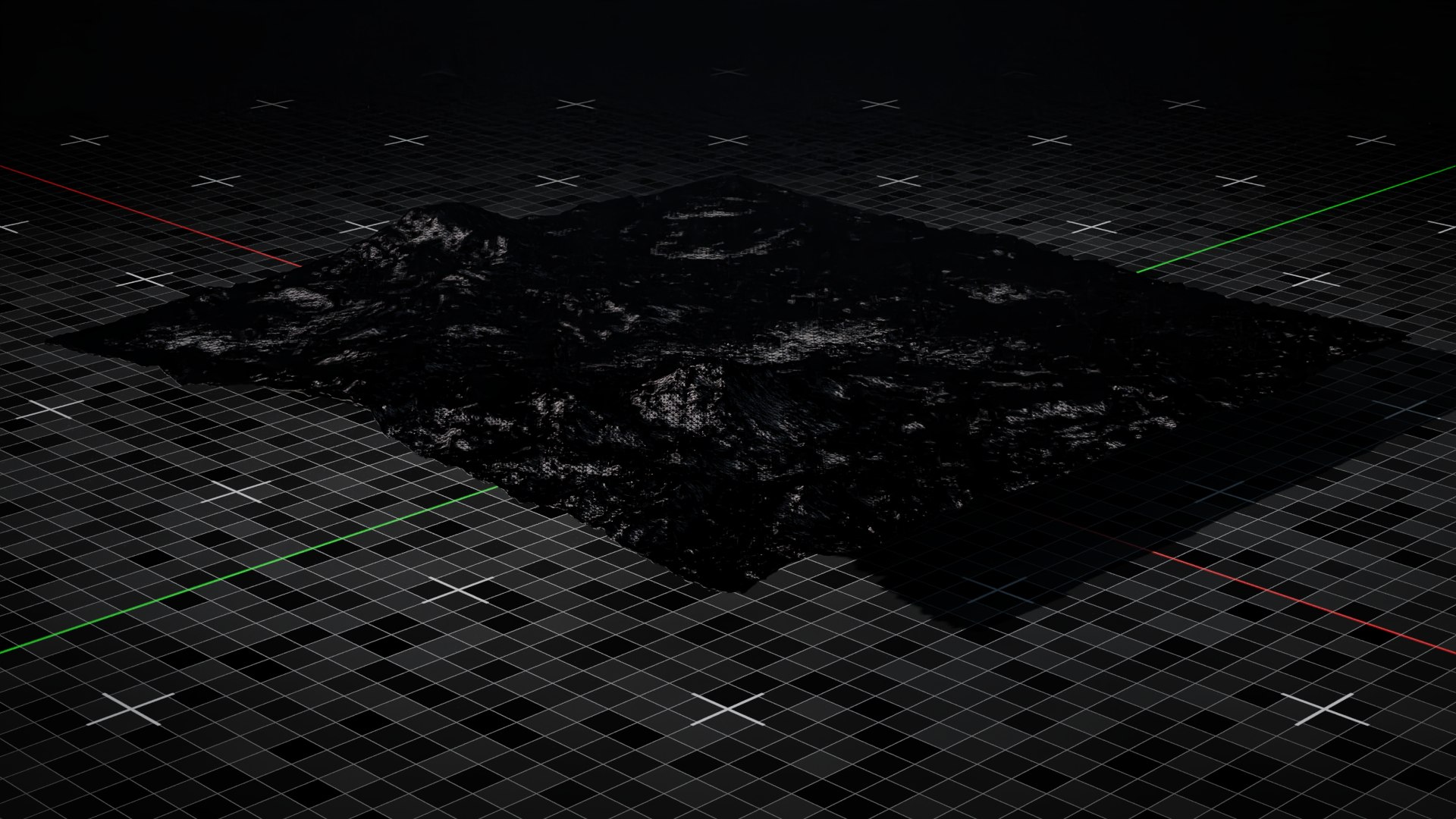 3D Volcano Terrain Flat Version 8 - TurboSquid 2192164