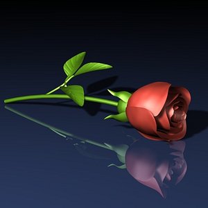 free rose flower 3d model