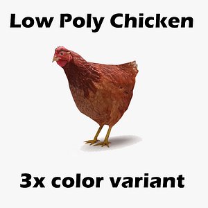 Chicken lowpoly
