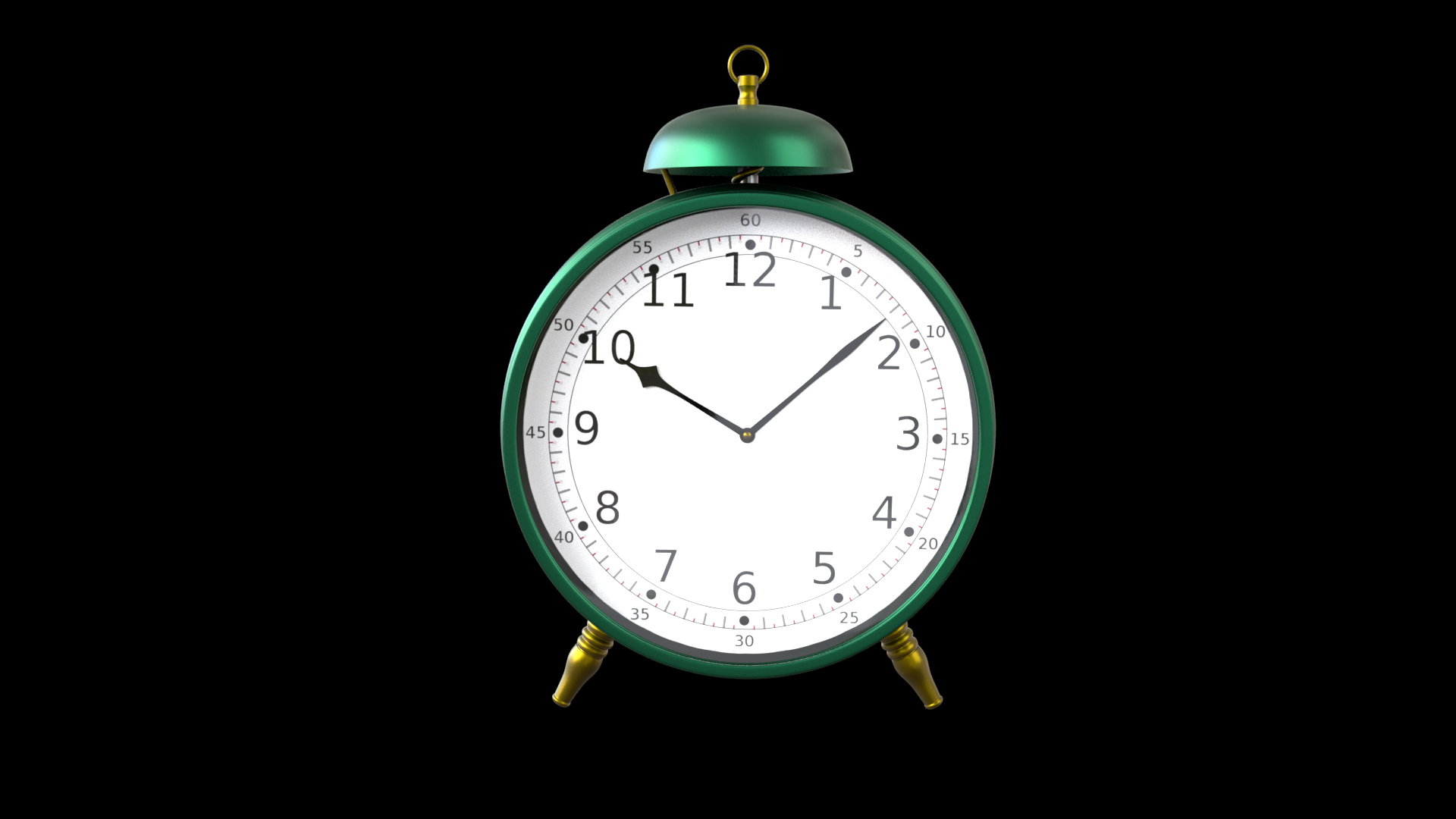AN OLD FASHIONED ALARM CLOCK model - TurboSquid 2151523